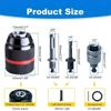 Heavy Duty Drill Chuck Adapter Set Wide Compatibility 1.5-13mm Clamping Range for Metal Wood Drilling Work