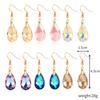 Long Exaggerated Grape Bunches Delicate Crystal Earrings Ins Light Luxury Temperament Zirconia Crystal Earrings High-grade Sense of Everyday Jewelry