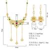 New Necklace Earring Accessories Versatile Ethnic Style Collarbone Chain Retro Pendant Chinese Bead Niche Female