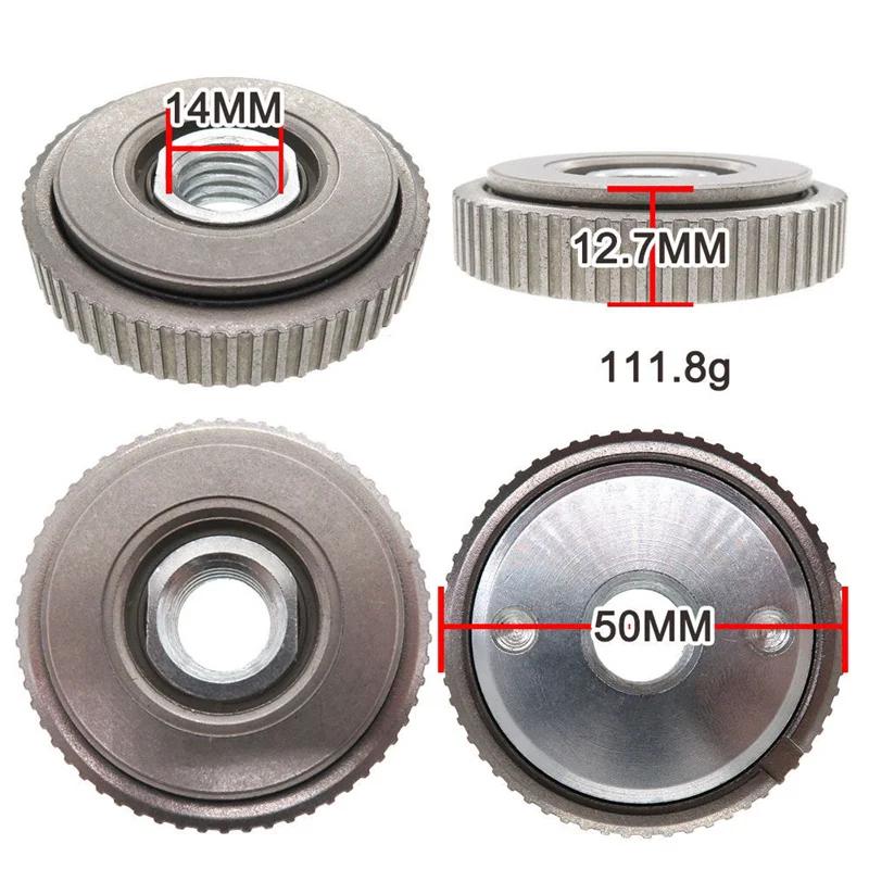 M14 Thread angle grinder self-locking pressing plate Angle Grinder Quick release Flange Nut Clamping Power Chuck Tools Parts 1PC