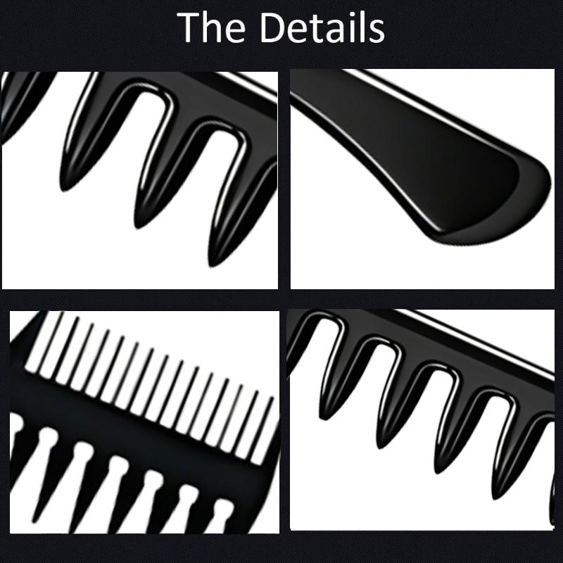 Pettine Volumizzante a Denti Lari Strumenti per Arricciare Capelli con Texture Soffice per Uomini Ideale per Tutti i Tipi di Capelli Strumenti per Acconciature