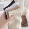 Calcetines de tubo medio para mujer, de algodón puro, desodorizantes, absorbentes del sudor, de primavera y otoño, sin huesos y antibolitas
