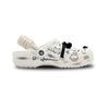 Crocs Classic clog Happy Graffiti EVA Fashion Street Hip Hop Hole Shoes Unisex White