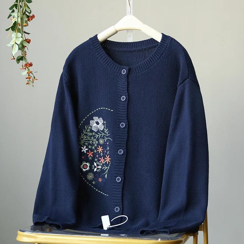 Cardigan Svetrový kabát pro ženy Oversize Bavlna Plyš Podzim Zima Zahuštěná mikina Běžné Pletené sako