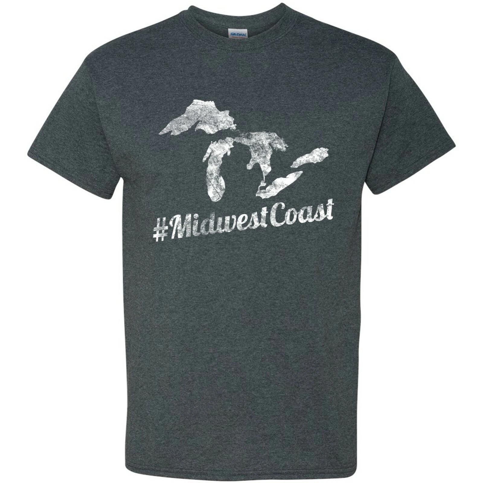 Midwest Coast Great Lakes Basic Cotton T-Shirt 2XL