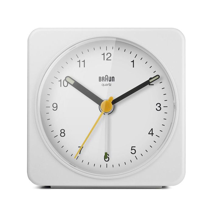 Réveil Classique - BRAUN - BC03W - Alerte Au Crescendo - Fonction Snooze - Luminescent