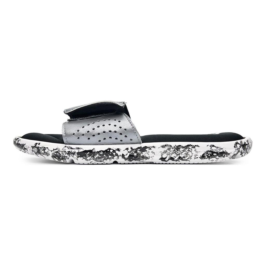 Under Armour Ignite Slip Resistant Abrasion Resistant Slide Slippers Men's Black Silver 3022711-100(Team285-)