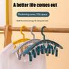 Household Multifunctional Traceless Clothes Hanger Windproof Plastic Thickened Drying Underwear Sock Clip Clothes Hanger