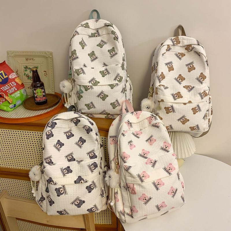 Batoh pro studenty středních škol a středních škol Velkokapacitní studentský batoh pro ženy s potiskem