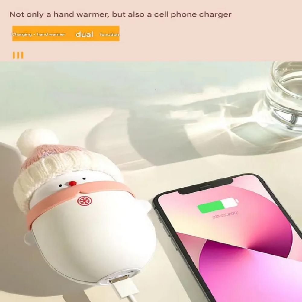 Rosa Schneemann Handwärmer Zusatzakku 10.000mAh USB Wiederaufladbar Multi-Handwärmer Heißes Päckchen