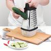 Mehrzweck-Kastenreibe aus Edelstahl für die Küche, gezackter Raspel und Hobel für Gemüse, Käse, Ingwer, Knoblauch und Kartoffeln