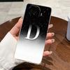 Anti-scratch Phone Case For Vivo iQOO Z11 Turbo Jelly Clear TPU Soft Casing Lucky Initial Letter With Flower Couple Shell