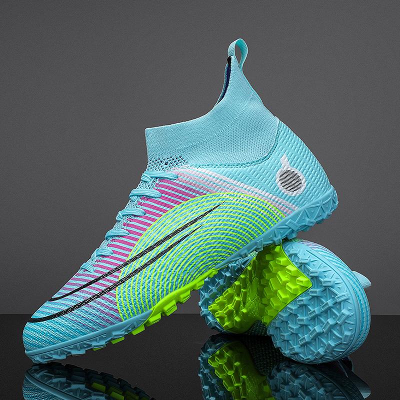 2024 Herren Fußballschuhe Große Größe Ultraleichte Fußballschuhe Jungen Sneakers Rutschfeste AG/TF Fußballschuhe Stiefeletten Unisex