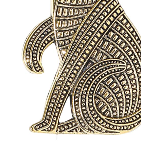 Brooch Pin Cat Shape Retro Style Distressed Badge Wear-Resistant Rust-Proof Suit Lapel Badge Clothing Decoration