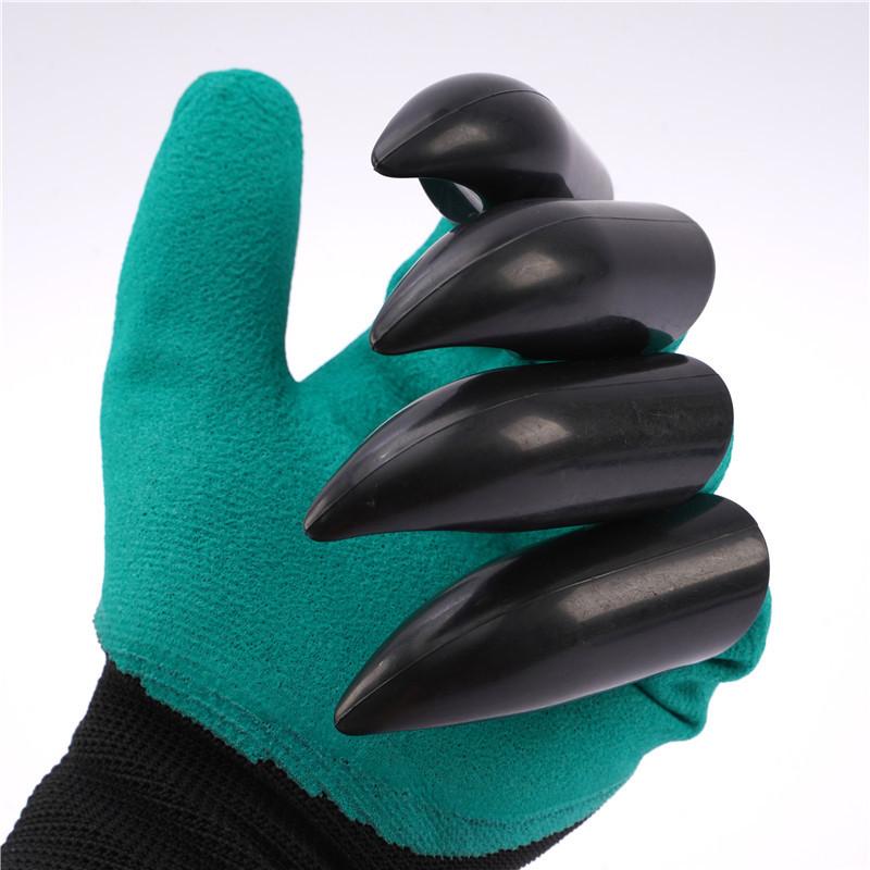 Horticultural Gloves With Claws, Digging Gloves, Garden Stab Resistant Protective Latex Gloves