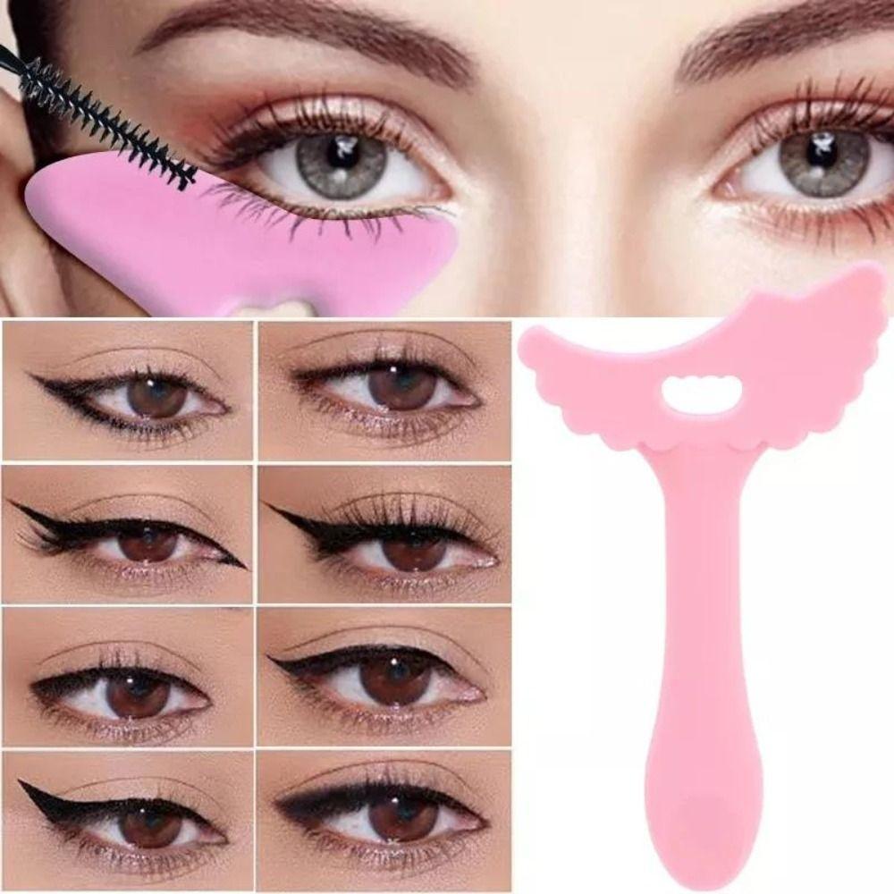 

Lying Silkworm Eyeshadow Shaper Pad with Eyelash Brushes Eyebrow Shaper Stencils Women