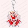Heiß Populär Anime Cartoon Dämon Figur Schlüsselanhänger für Zubehör Tasche Angel Dust Schlüsselanhänger Ring Schlüsselring Schmuck Fans Freunde Geschenke
