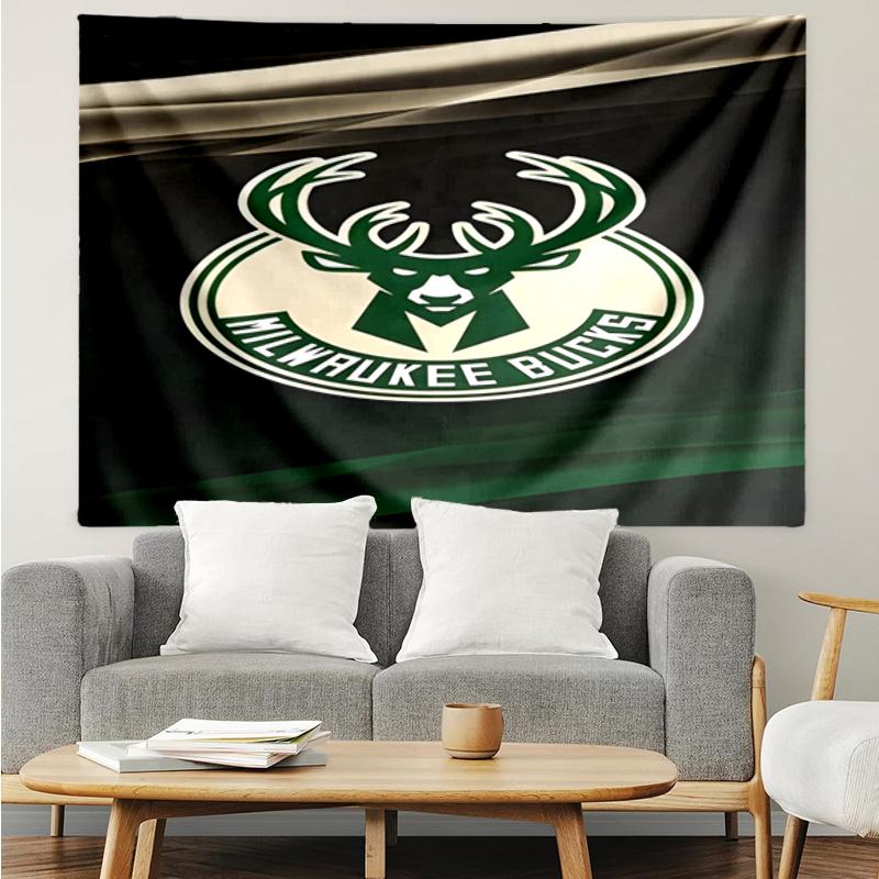 Bucks Team Logo Quick-Dry Tapestry Hanging for Bedroom,Livingroom, Playroom,Decor Art Room Wall Tapestry Holiday and Birthday Gifts