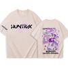 Pattern T-shirt suitable for both men and women, comfortable and breathable round neck short sleeved top, street fashion hip-hop clothing