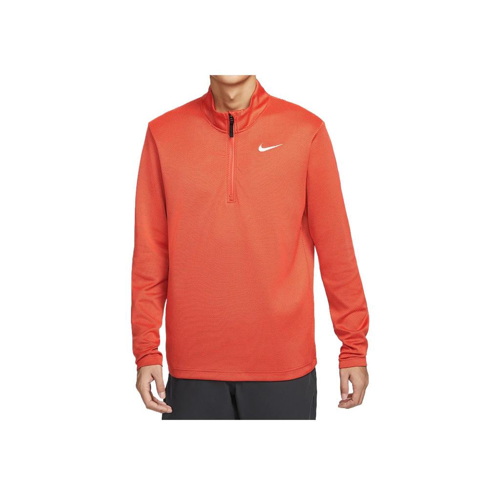 Nike Victory Dri-Fit Comfortable Long Sleeve Golf Shirt Men tops Orange FZ7463-809