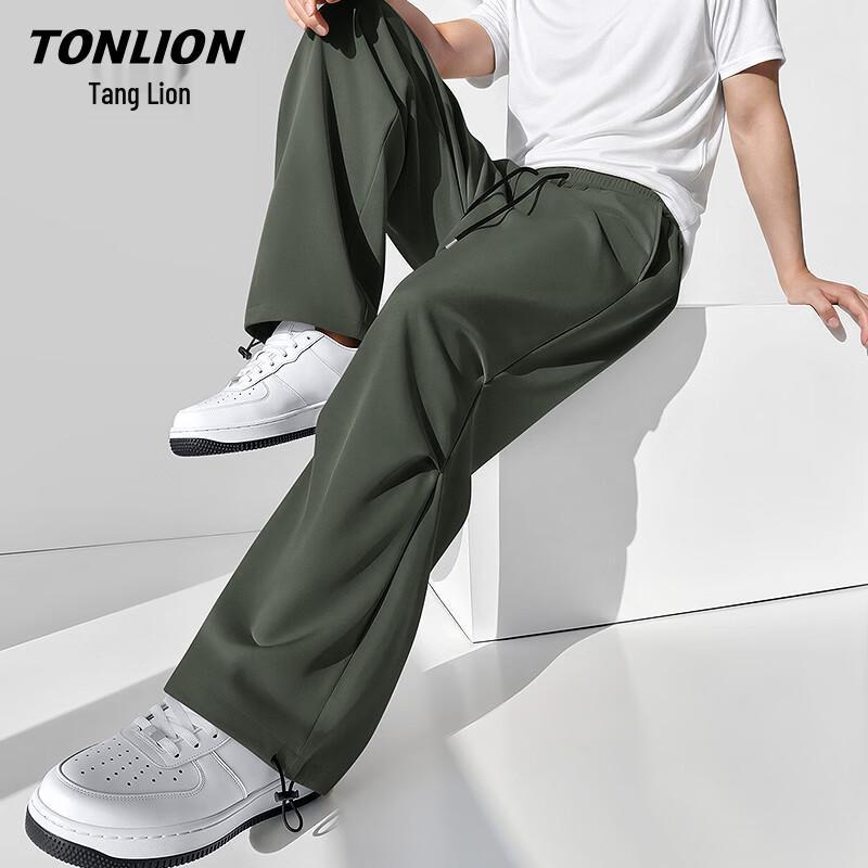 

TonLion Men s Summer Ice-Feel Casual Paratrooper Pants L