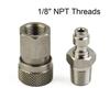 1 * Set Quick Disconnect 8mm 1/8 Npt Thread High Quality