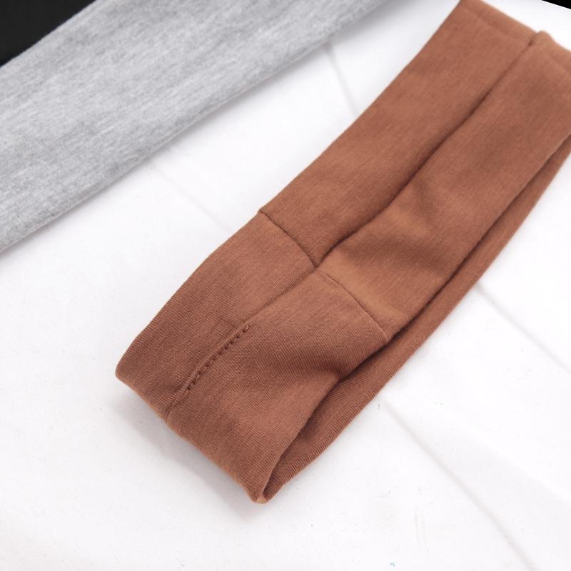 4Pcs Cotton Simple Elastic Hairbands Fashion Women Solid Color Wash Face Make-up Hair Band Vintage Sports Running Yoga Headbands