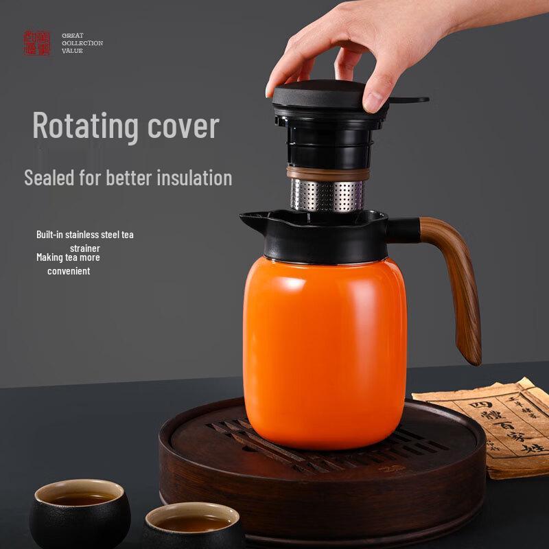 Temperature Display Insulated Stewing Tea Pot