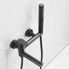 Bathroom Fixture Black Handheld Shower Resistance To Erosion User-Friendly Design Comfortable Bathing Experience