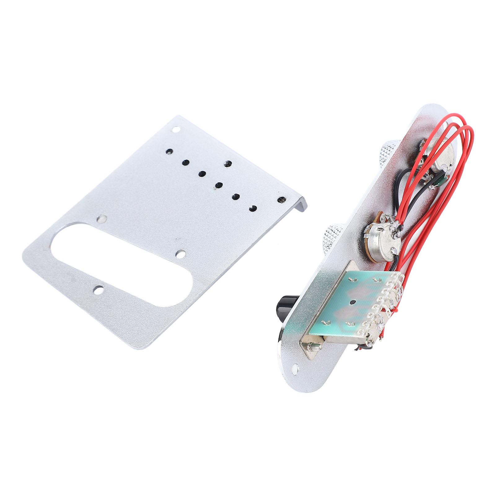 Engraved Electric Guitar Bridge Volume Control Plate Set Guitar Bridge Control Plate Kit for TL
