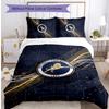 Millwall Football Printed 3 Pieces Bedding Set, Comfortable Skin Friendly Bedroom Duvet Cover Set