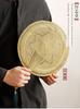 Hand-Woven Straw Fan for Summer Cooling and Mosquito Repellent, Portable Banana Leaf Fan with Classical Tassels, Old-Fashioned Fan