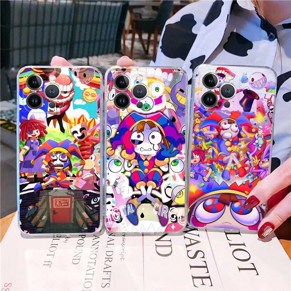Drôle A-Amazing D-Digital C-Circus Pour IPhone 17 16 Pro 15 13 16e 11 12 14 17 Pro Max Coque antichoc anti-chute