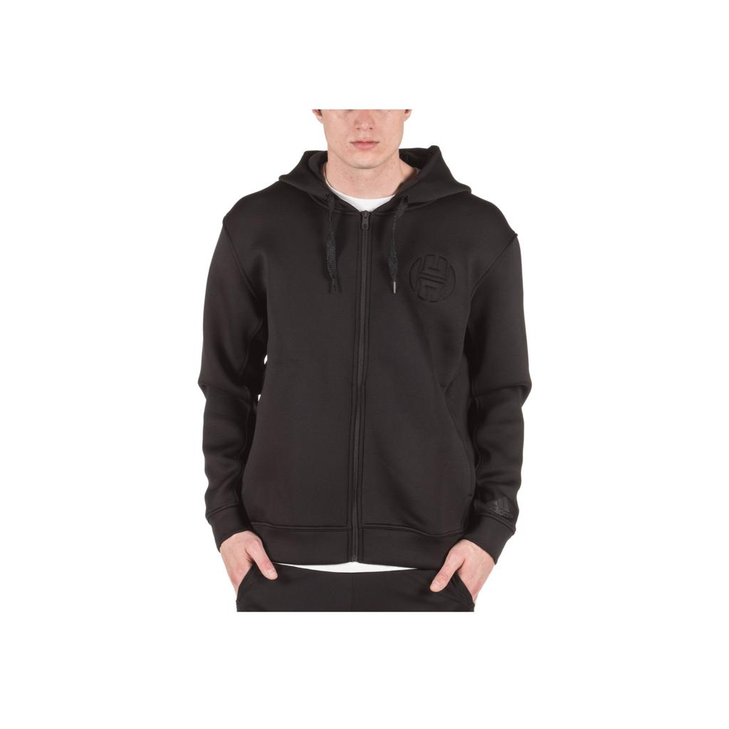 Adidas Harden Fz Hoody Zip-Up Solid Color Sports Long Sleeve Jacket Men Jackets Black DP5716