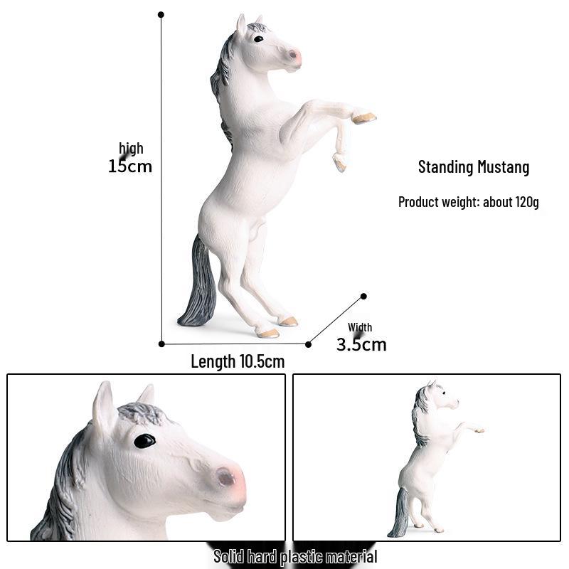 Children's Prancing Horse and Jockey Toy Set