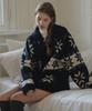 Laminez Snowflake Cowichan Cardigan - Navy