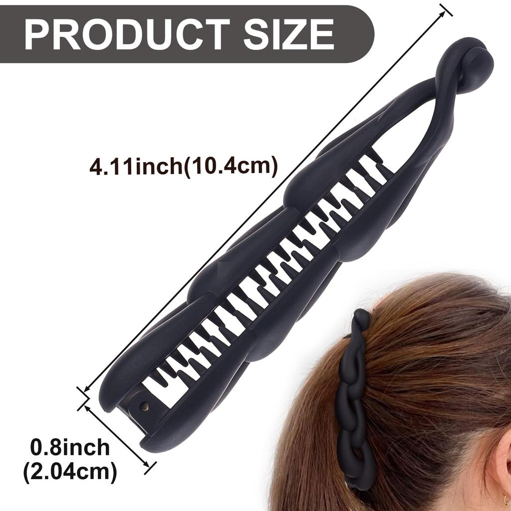 Large Hair Clips Anti-Slip Non-Slip Hair Claw Double Combs Hair Clip U-Shaped Vintage Hairpin For Exercise Wedding Daily