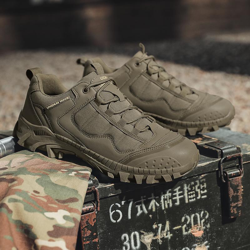 New Men's Tactical Boots Combat Anti-Slip Work Shoes Breathable Special Force Army Boots Male Military Motorcycle Shoe