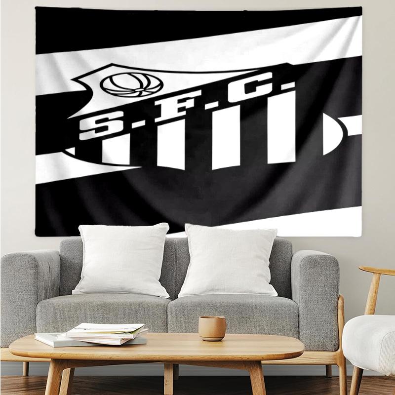 Fc Crest Design Printed Printed Tapestry, for Bedroom,Livingroom, Dormitory, Large Wall Decor, Fabric Decor Fan Birthday Gifts