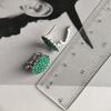 Silver Earrings with Natural Agate 1.86ct (2197300)