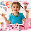 Flybay Kids Girls Makeup Realistic Washable Cosmetic Set for Girls and Princess Pretend Play Cosmetics Pretend Play Makeup Kit with Cosmetic Christmas
