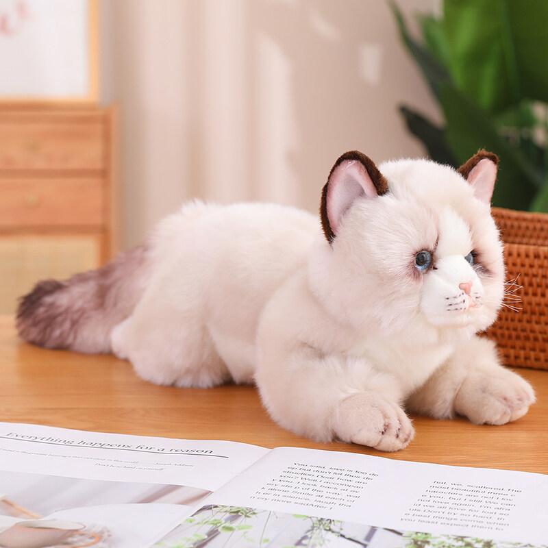 Cat Dog Cute Plush Toy Pillow Interior Decoration Image Realistic Material Soft