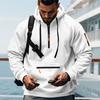 Men's Loose Fit Heavyweight American-Style Casual Sportswear Jacket fleece Lined Hooded Sweatshirt for Winter