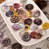 Retro Story Button Series Sticker Pack: 50 Stickers, 6 Styles for Journal Decoration