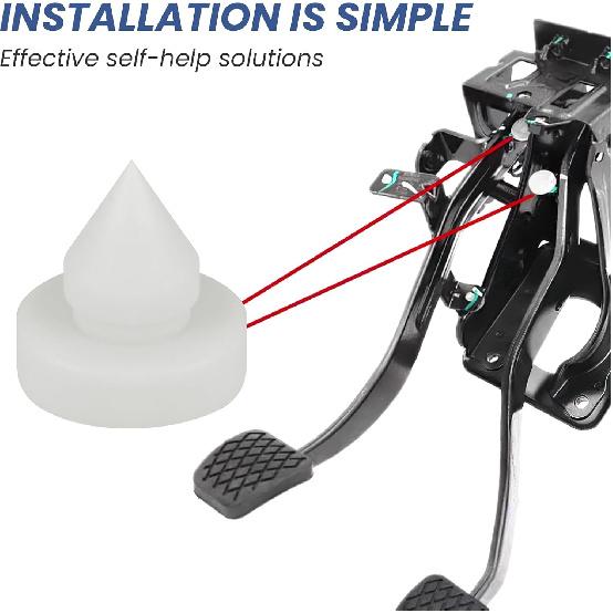 4 Pack 74015 Brake Pedal Stop Pad, Replacement 46505-SA5-000 Compatible with Honda, Brake Light Switch Stopper for 1010791 46505SA5000 46904SM4300,