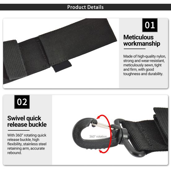 Scissor Storage Bag 360-Degree Rotating Buckle Wear Resistant Nylon Easy-Carry Scissor Pouch Diving