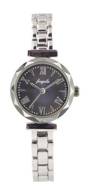 [Follow] Fragola Cut Bezel Metal Watch N00824S-2 SVBK Women's Silver