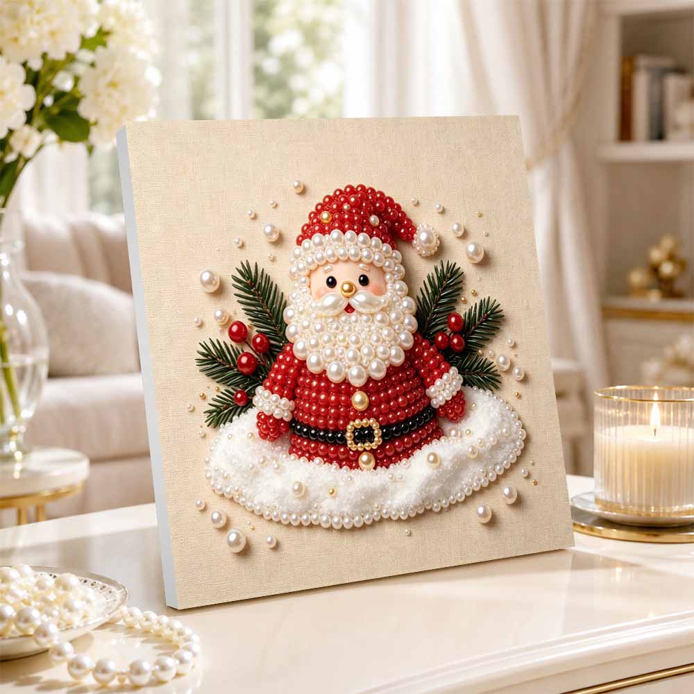 Pearl Painting Santa Claus Christmas Art Kit DIY Home Decor Painting
