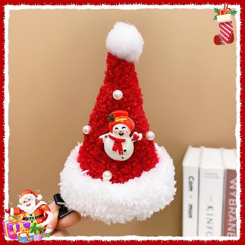 2025 Christmas Reindeer Antler Scrunchies & Bow Hair Clips - Cute Party Accessories for Kids