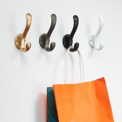 Anti-slip 1 Set Great Sturdy Structure Storage Hook Long-lasting Wall Hook Solid Color   Household Supplies